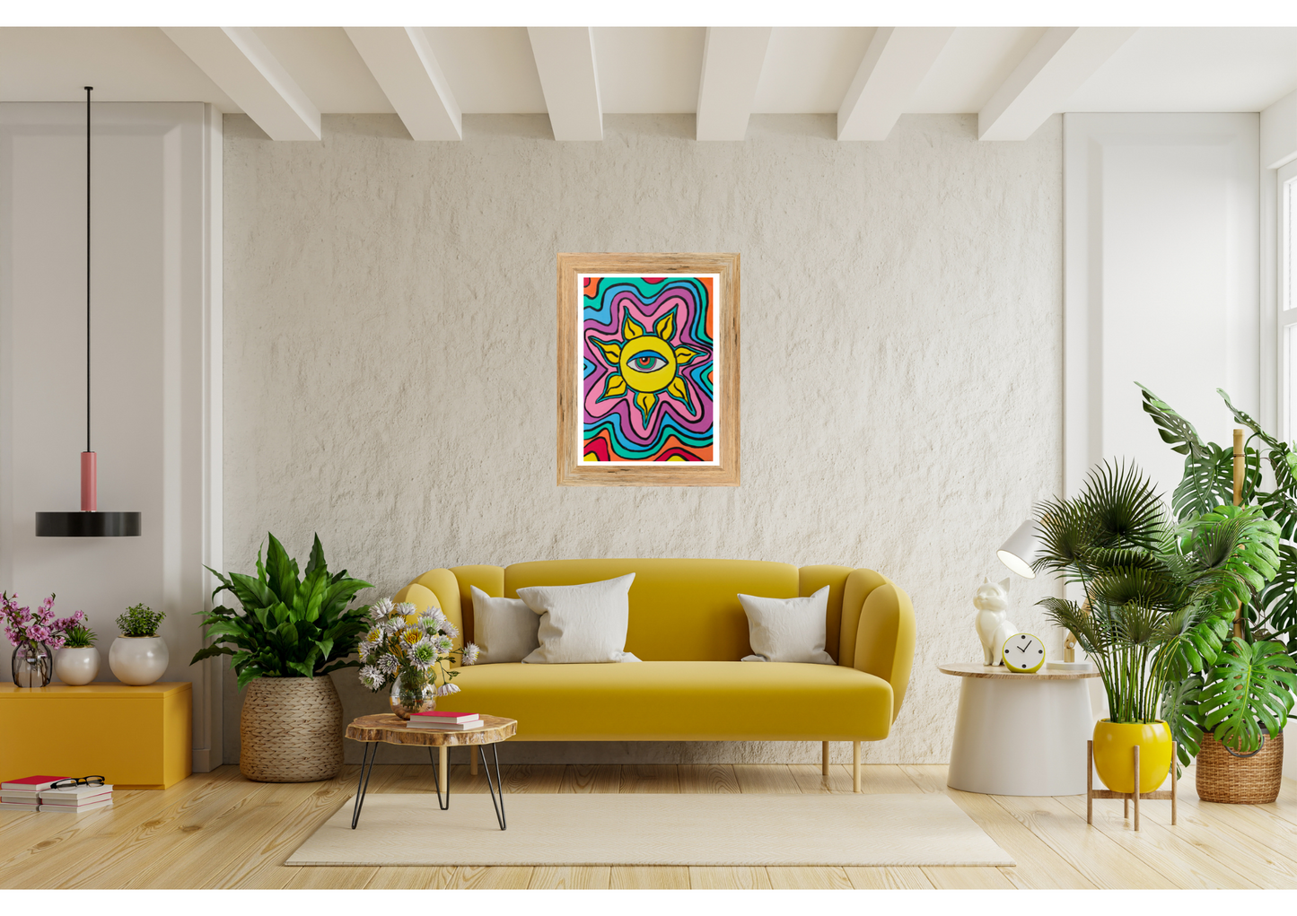 Poster Art Print "Trippy Sun"