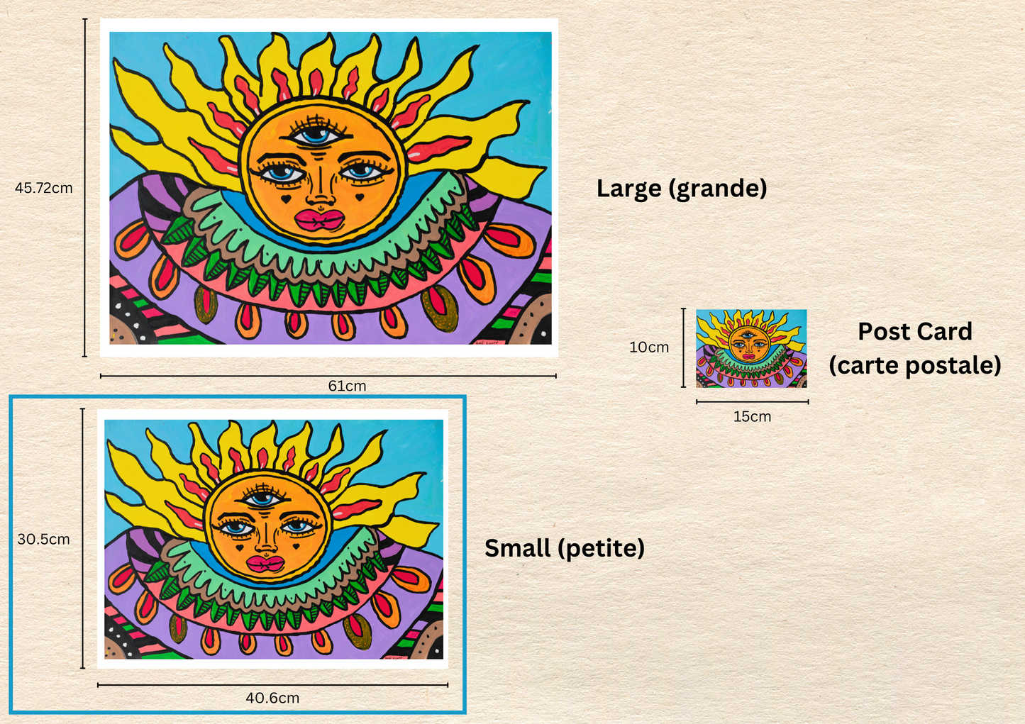 Poster Art Print "Goan Sun"