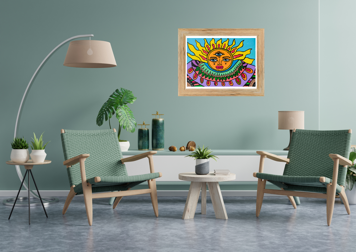 Poster Art Print "Goan Sun"