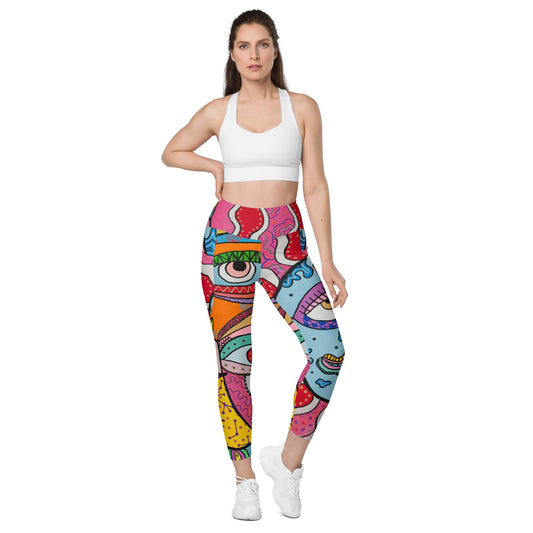 Leggings 'Mooning' Recycled Fabric