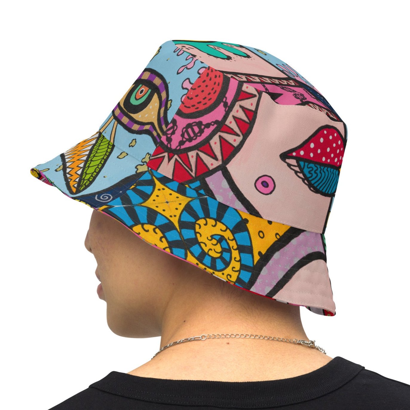 Reversible Bucket Hat 'Mooning'