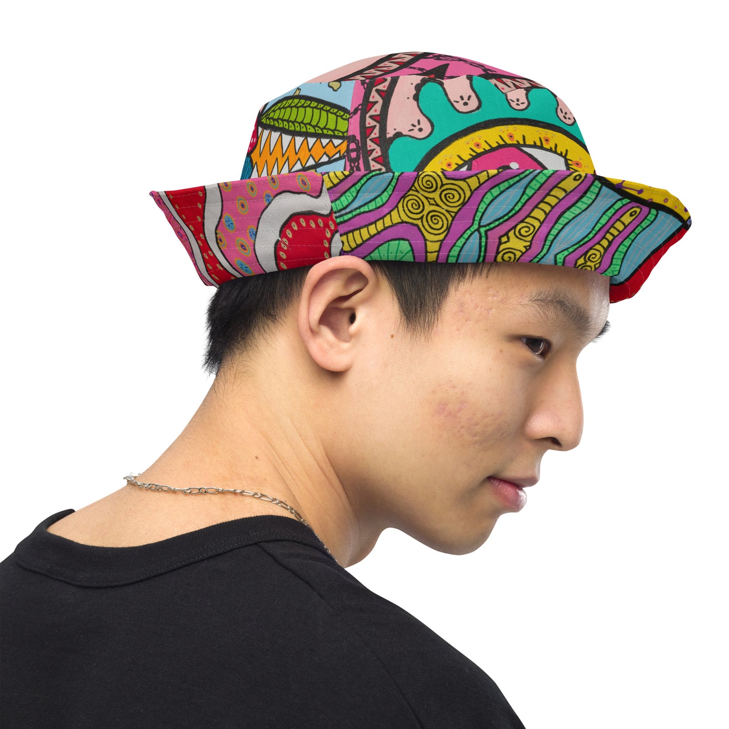 Reversible Bucket Hat 'Mooning'