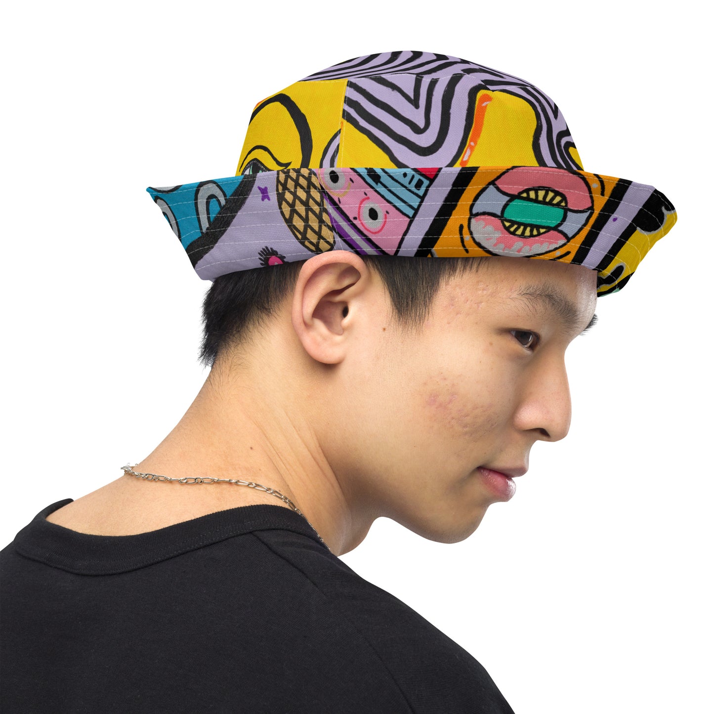 Reversible Bucket Hat 'Alien x Hanuman'