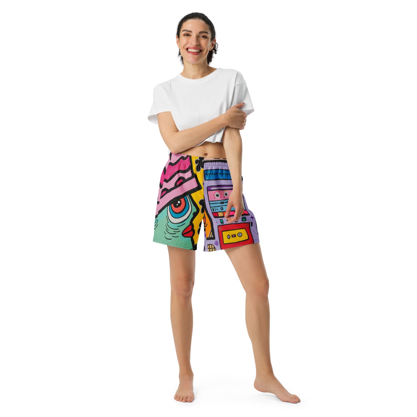 Unisex Swim Shorts 'Alien' Recycled Fabric