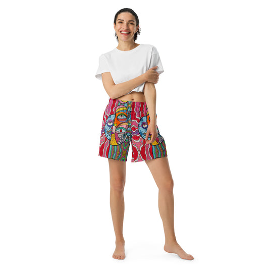 Unisex Swim Shorts 'Mooning' Recycled fabric