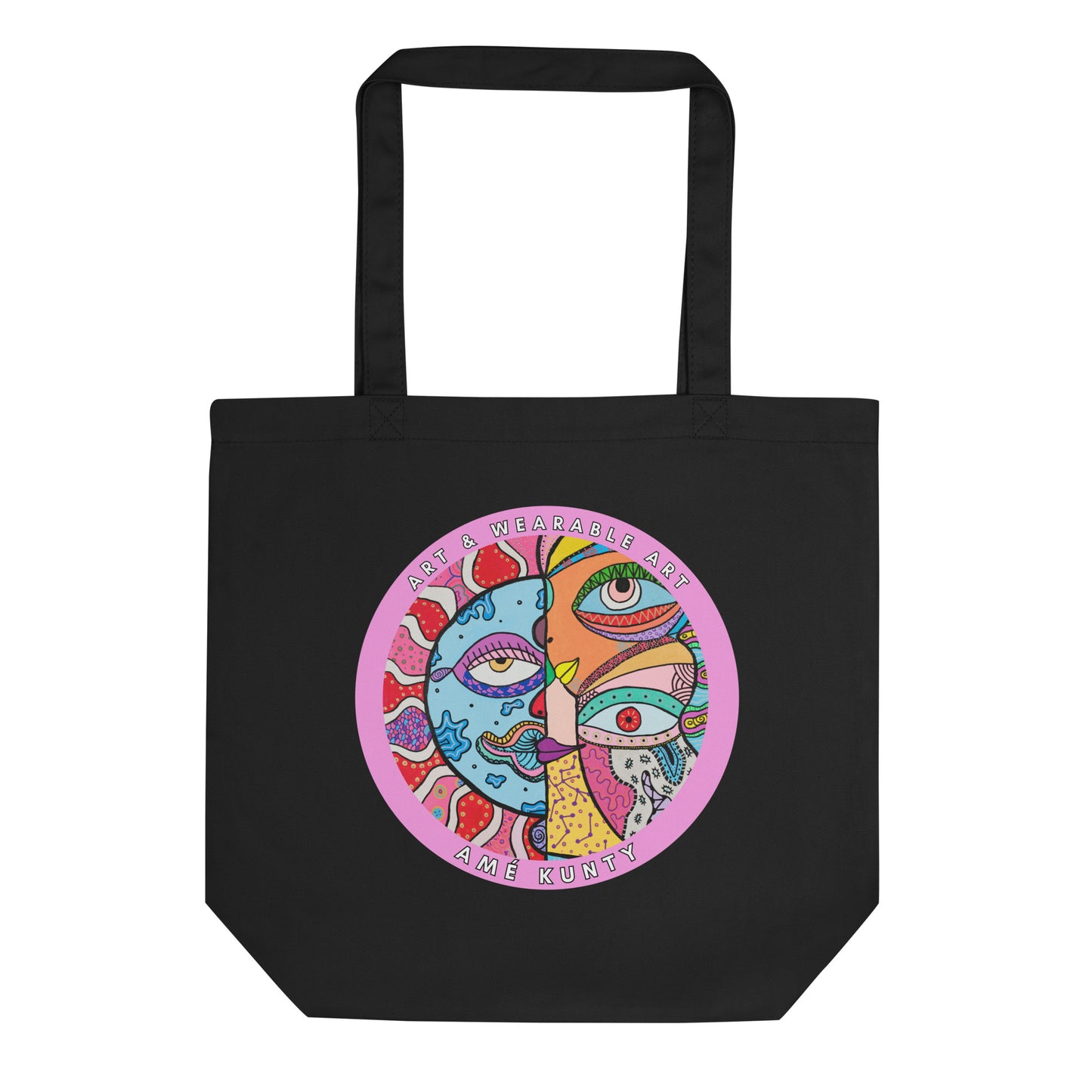 Organic Cotton Tote Bag 'Mooning' - PETA-Approved Vegan