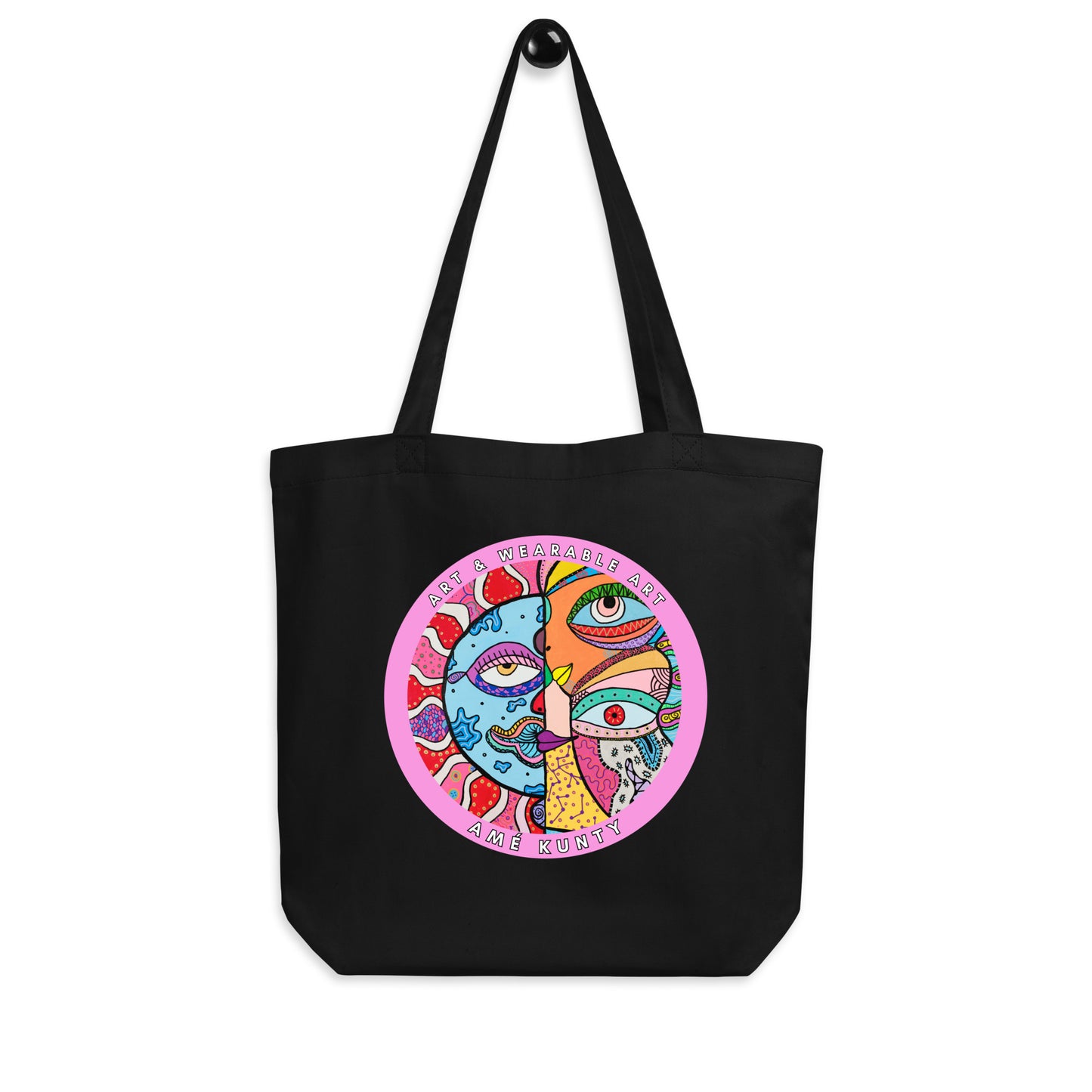 Organic Cotton Tote Bag 'Mooning' - PETA-Approved Vegan